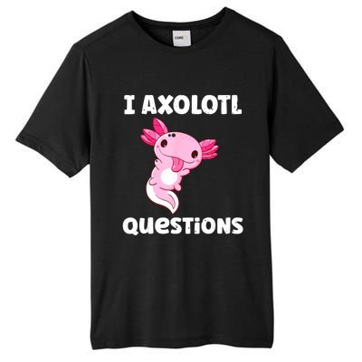 Cute Axolotl Tall Fusion ChromaSoft Performance T-Shirt