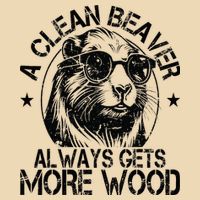 Cute American Clean Beaver Always Gets More Wood Beaver Love Drawstring Bag