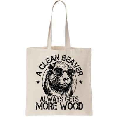 Cute American Clean Beaver Always Gets More Wood Beaver Love Bag