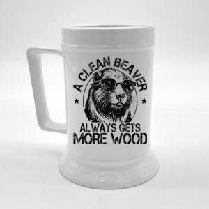 Cute American Clean Beaver Always Gets More Wood Beaver Love Beer Stein