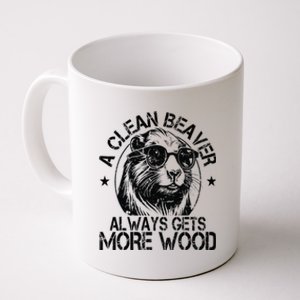 Cute American Clean Beaver Always Gets More Wood Beaver Love Coffee Mug