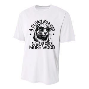 Cute American Clean Beaver Always Gets More Wood Beaver Love Youth Performance Sprint T-Shirt