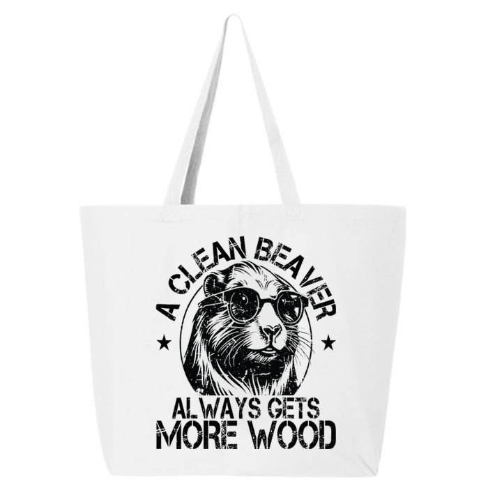 Cute American Clean Beaver Always Gets More Wood Beaver Love 25L Jumbo Tote