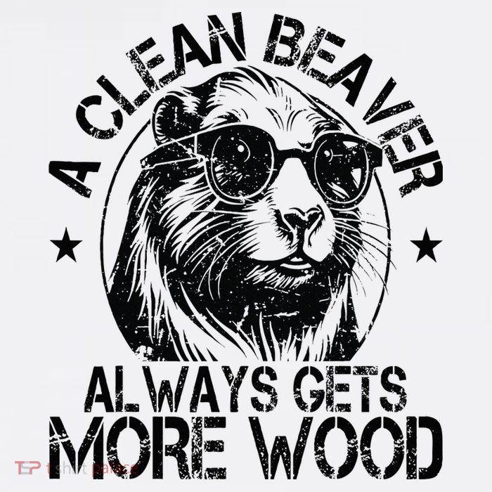 Cute American Clean Beaver Always Gets More Wood Beaver Love Baby Bodysuit