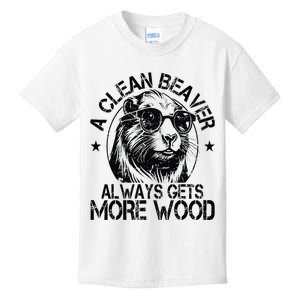 Cute American Clean Beaver Always Gets More Wood Beaver Love Kids T-Shirt