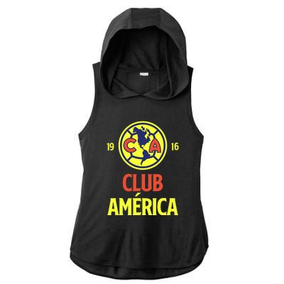 Club America Ladies PosiCharge Tri-Blend Wicking Draft Hoodie Tank