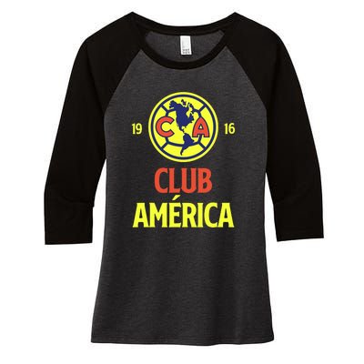 Club America Women's Tri-Blend 3/4-Sleeve Raglan Shirt