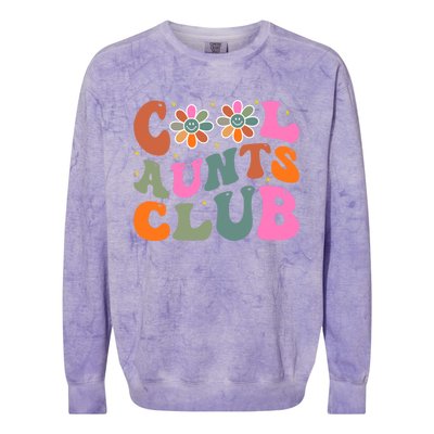 Cool Aunts Club Gift Colorblast Crewneck Sweatshirt