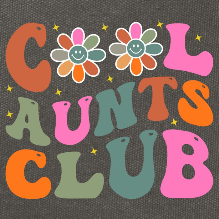 Cool Aunts Club Gift Cotton Canvas Backpack