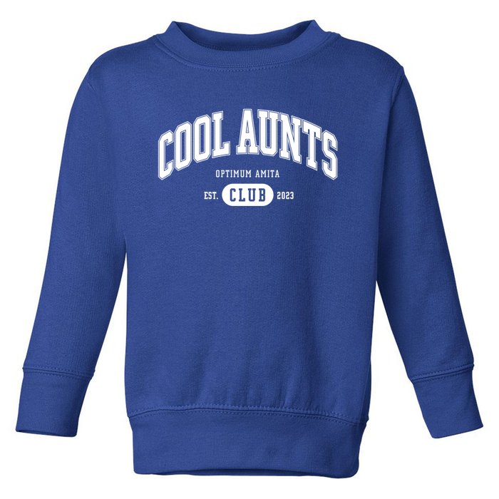 Cool Aunts Club Gift Toddler Sweatshirt