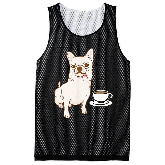 Chihuahua and Coffee Chihuahuas Mom Dad Caffeine Drinking Mesh Reversible Basketball Jersey Tank