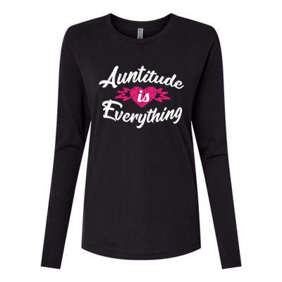 Crazy Aunt Crazy Sister Auntitude Is Everything Aunt Gift Cool Gift Womens Cotton Relaxed Long Sleeve T-Shirt