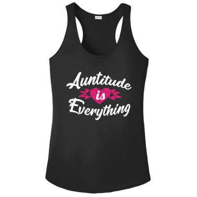 Crazy Aunt Crazy Sister Auntitude Is Everything Aunt Gift Cool Gift Ladies PosiCharge Competitor Racerback Tank