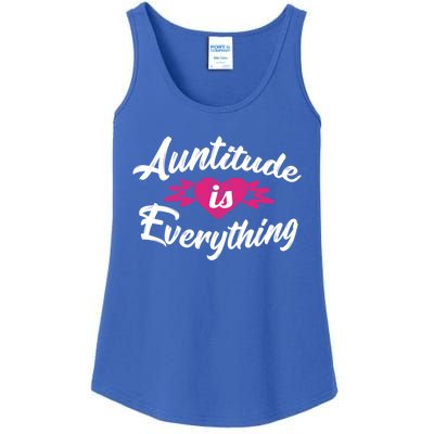 Crazy Aunt Crazy Sister Auntitude Is Everything Aunt Gift Cool Gift Ladies Essential Tank