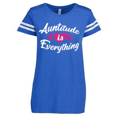 Crazy Aunt Crazy Sister Auntitude Is Everything Aunt Gift Cool Gift Enza Ladies Jersey Football T-Shirt