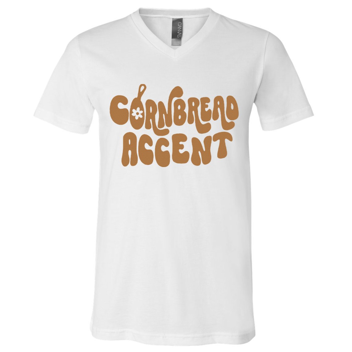 Cornbread Accent V-Neck T-Shirt