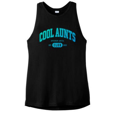 Cool Aunts Club Gift Ladies PosiCharge Tri-Blend Wicking Tank