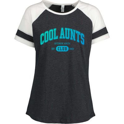 Cool Aunts Club Gift Enza Ladies Jersey Colorblock Tee