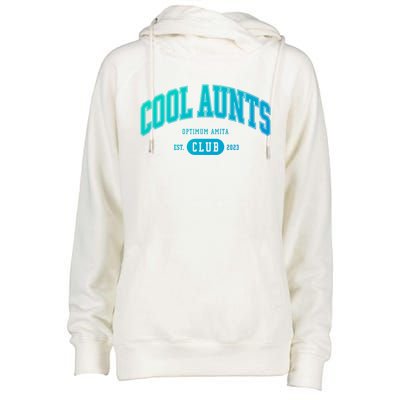 Cool Aunts Club Gift Womens Funnel Neck Pullover Hood