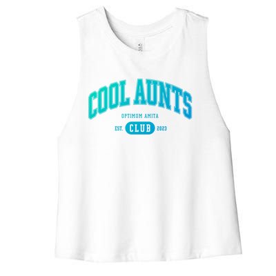 Cool Aunts Club Gift Women's Racerback Cropped Tank