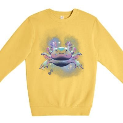 Cosmic Axolotl Premium Crewneck Sweatshirt