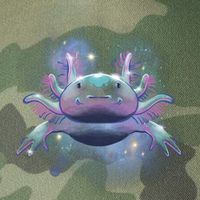 Cosmic Axolotl Legacy Tie Dye Trucker Hat