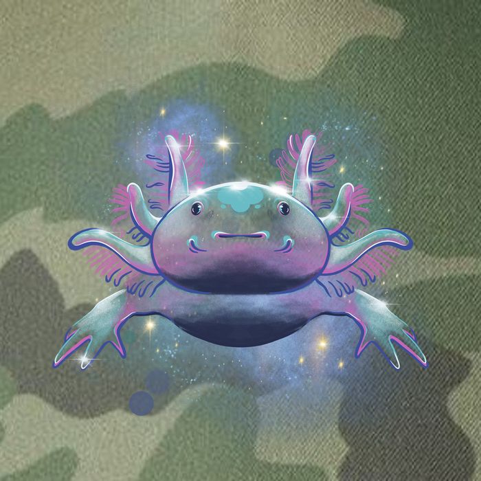 Cosmic Axolotl Legacy Tie Dye Trucker Hat