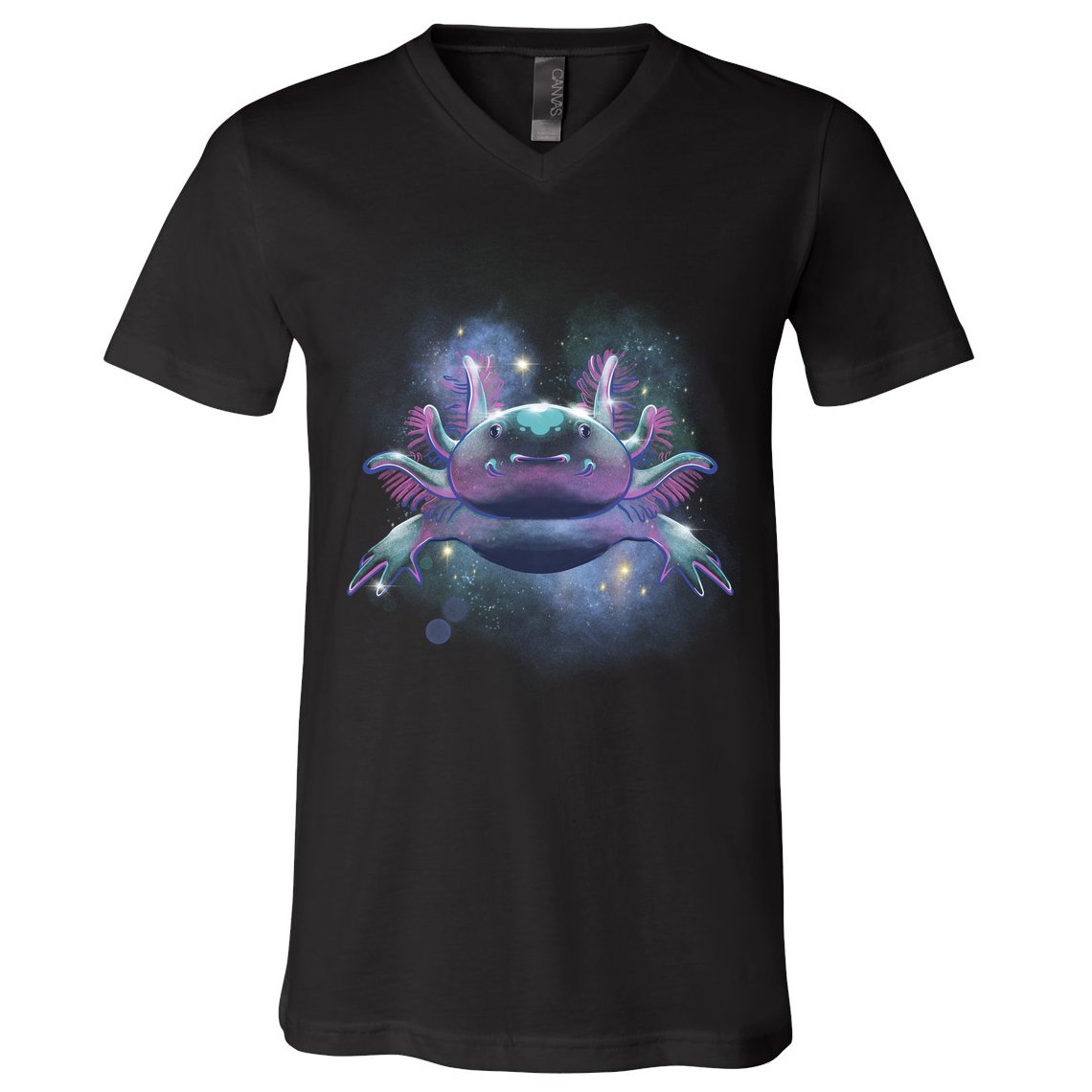 Cosmic Axolotl V-Neck T-Shirt