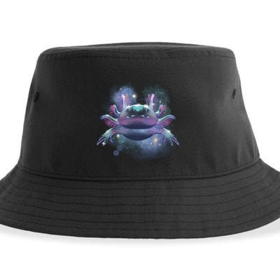 Cosmic Axolotl Sustainable Bucket Hat
