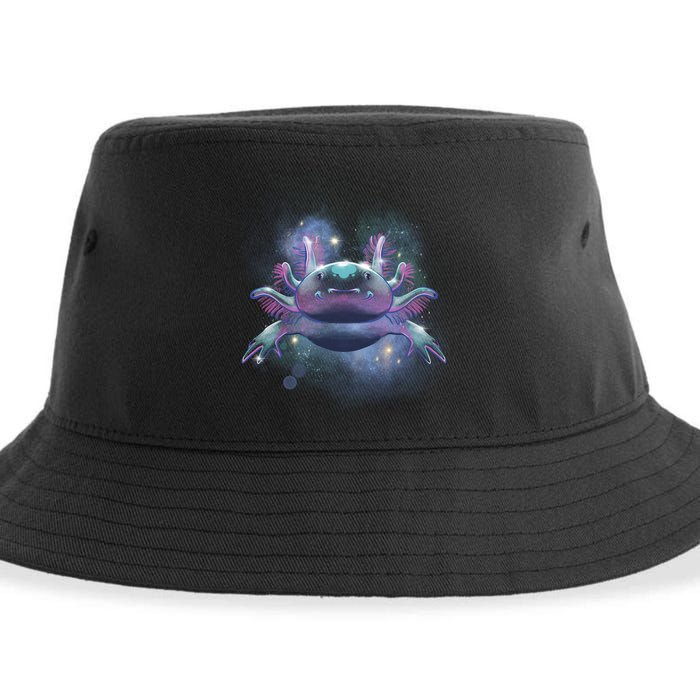 Cosmic Axolotl Sustainable Bucket Hat