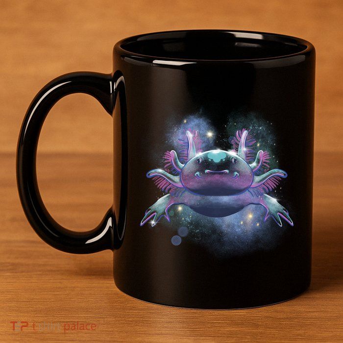 Cosmic Axolotl 11oz C Handle Ceramic Mug