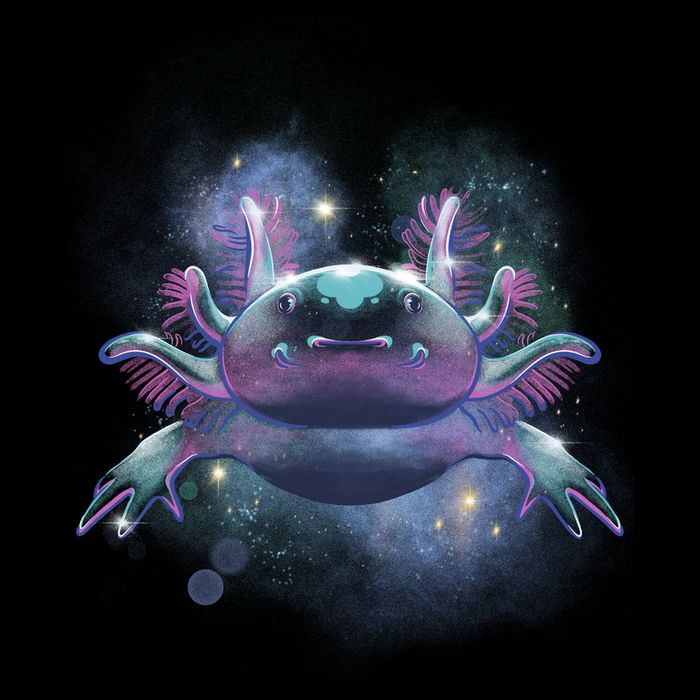 Cosmic Axolotl Flatbill Hat