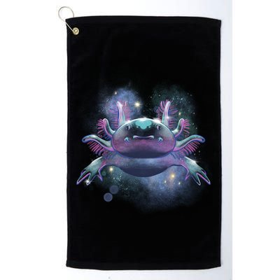 Cosmic Axolotl Golf Towel