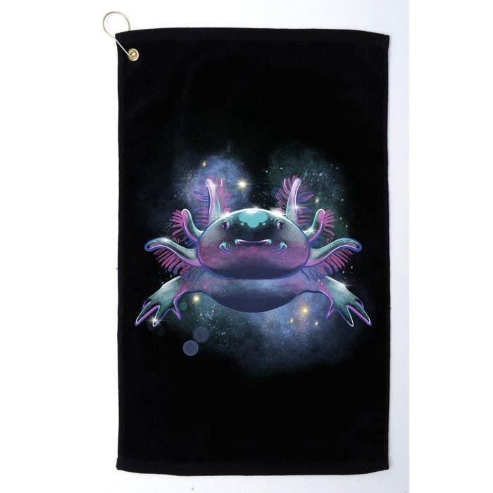 Cosmic Axolotl Golf Towel