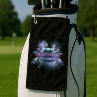 Cosmic Axolotl Golf Towel