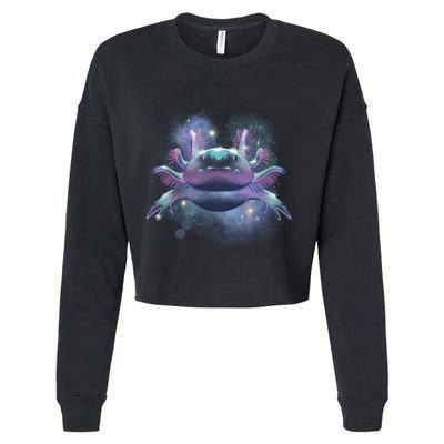 Cosmic Axolotl Cropped Pullover Crew