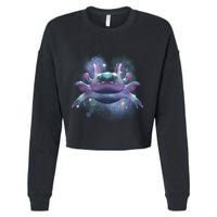 Cosmic Axolotl Cropped Pullover Crew