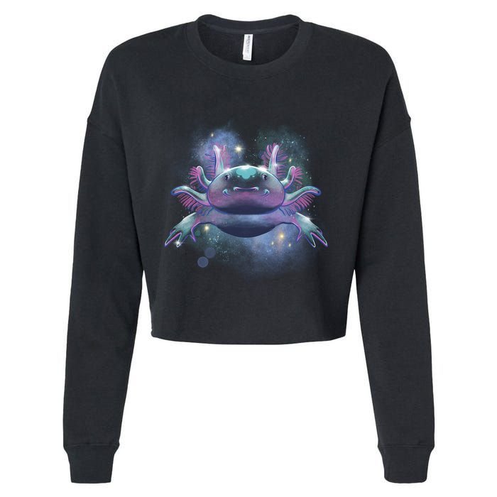 Cosmic Axolotl Cropped Pullover Crew