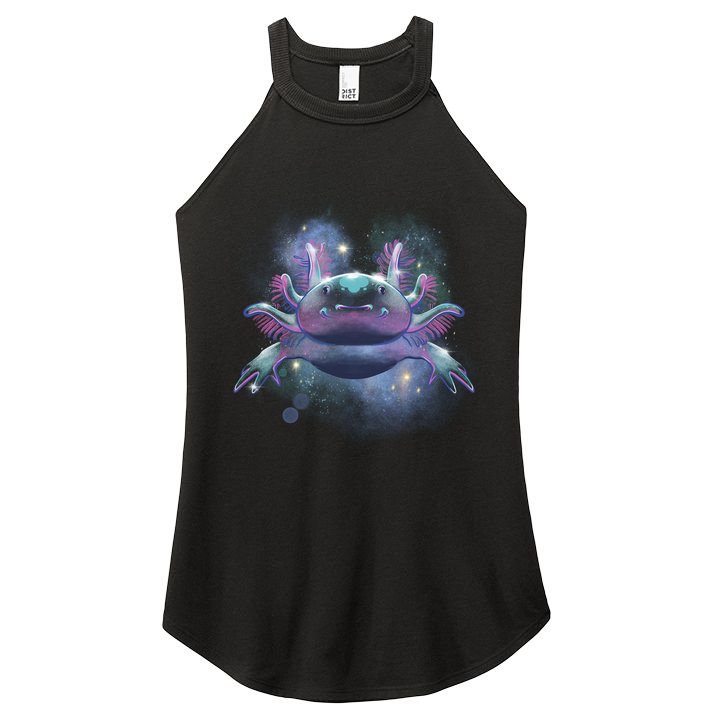 Cosmic Axolotl Women's Perfect Tri Rocker Tank