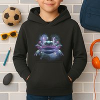 Cosmic Axolotl Kids Hoodie