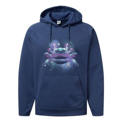 Cosmic Axolotl Performance Fleece Hoodie