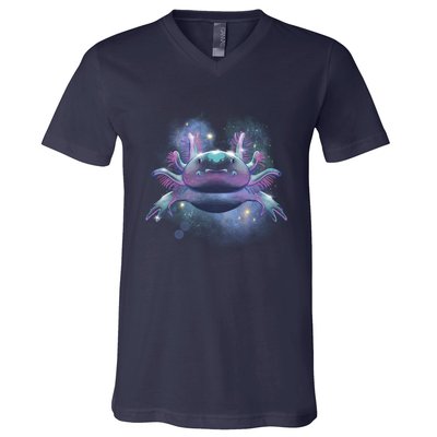 Cosmic Axolotl V-Neck T-Shirt