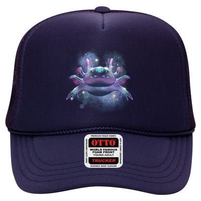 Cosmic Axolotl High Crown Mesh Back Trucker Hat