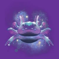Cosmic Axolotl Mesh Reversible Basketball Jersey Tank
