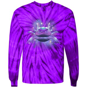 Cosmic Axolotl Tie-Dye Long Sleeve Shirt