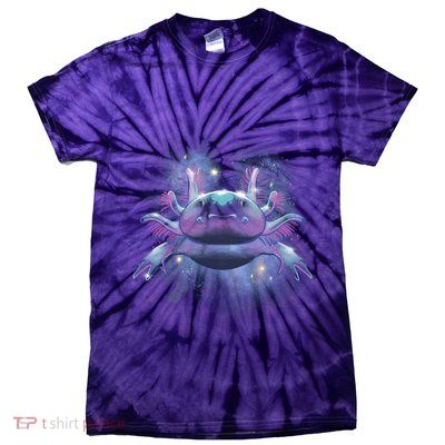 Cosmic Axolotl Tie-Dye T-Shirt