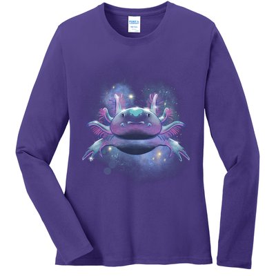 Cosmic Axolotl Ladies Long Sleeve Shirt