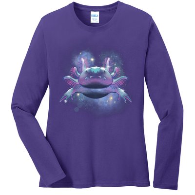 Cosmic Axolotl Ladies Long Sleeve Shirt