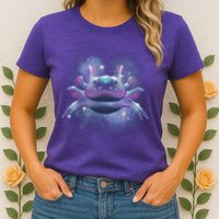 Cosmic Axolotl Womens T-Shirt
