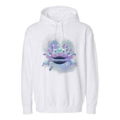 Cosmic Axolotl Garment-Dyed Fleece Hoodie